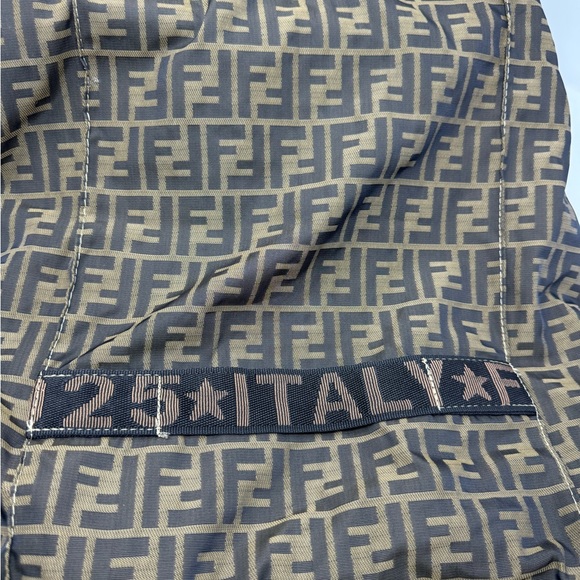 💯Authentic Vintage Fendi Zucca Jacquard Rolling Trolley Bag - Picture 9 of 10